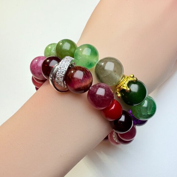 Handmade Jewelry - Emerald Forest Bracelet – A gentle walk into the green